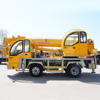 JQCM Grue télescopique à bras droit de 8 tonnes fabriquée par soi-même Grue de camion à flèche pour la construction d'autres grues