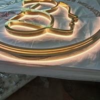 Enseigne en lettres 3D en acrylique LED personnalisée de haute qualité pour usage extérieur professionnel, garantie 3 ans, lettres 3D rétroéclairées par LED
