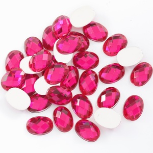 OLeeya al por mayor: Piedras de imitación acrílicas ovaladas con base plateada, pedrería de fantasía, cuentas de cristal para decoración de uñas - Product Image 3