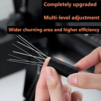 Agitateur à café en acier inoxydable de 0,25 mm et 0,4 mm, outils magnétiques WDT pour expresso