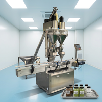 Machine de remplissage automatique de poudre d'épices 50g, doseuse de poudre de gingembre 500g, remplisseuse de poudre à double tête, distributeur de poudre pour bouteilles