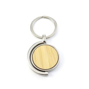 Porte-clés décapsuleurs rotatifs créatifs en bambou, vierges, en bois, pour gravure et artisanat DIY - Product Image 4