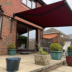 Toldo Eléctrico <span class=keywords><strong>de</strong></span> Casete Completo Moderno con LED, Control Remoto, Resistente a la Intemperie <span class=keywords><strong>para</strong></span> Terraza <span class=keywords><strong>de</strong></span> Bistro al Aire Libre - Product Image 1