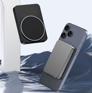 Banque d'alimentation sans fil magnétique pour carte de crédit 5000mAh Chargeur portable Nouveau Chargeur rapide mince en métal Magsaferred pour <span class=keywords><strong>iPhone</strong></span> - Product Image 5