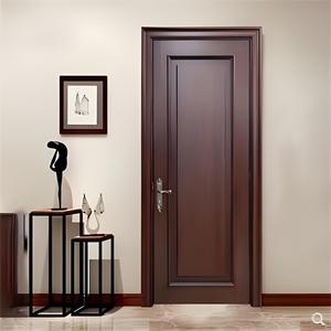 Puerta Interior de Madera Sólida de Lujo Ligero y Minimalista con Acabado Pintado al Horno, Estructura de Mortaja y Espiga, Duradera y No se Deforma - Product Image 3