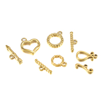 Fermoirs OT en acier inoxydable doré de haute qualité, 16 styles, connecteurs pour pendentifs, bracelets, colliers, composants de bijoux DIY, Chine