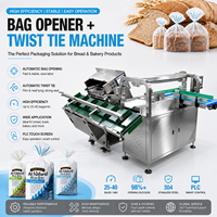 Machine automatique d'emballage de pain avec fermeture par torsion, machine à sceller les sacs en plastique, machine à souffler les sacs cadeaux, machine d'emballage de pain avec attache torsionnelle
