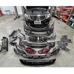 Kit de carrosserie de pare-chocs de pièces d'auto en matériau PP pour Mercedes Benz <span class=keywords><strong>Classe</strong></span> <span class=keywords><strong>S</strong></span> W222 2014-2020 Escalate to S63 <span class=keywords><strong>AMG</strong></span> Style - Product Image 6