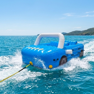 Gommone Trainabile Resistente all'Acqua Salata, Zattera Trainabile in PVC Anti-UV e Anti-Usura per Uso in Mare, Spiaggia e <span class=keywords><strong>Marina</strong></span> - Product Image 6