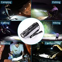 C2 2000 Lumens Senter LED Taktis Mini Super Terang Darurat Tahan Air Paduan Aluminium Isi Ulang Magnetik Lep
