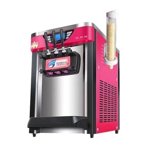 Nhà Máy Giá Máy làm kem 3 hương vị mềm <span class=keywords><strong>Ice</strong></span> <span class=keywords><strong>Cream</strong></span> Maker tự động Máy snack cho món tráng miệng cửa hàng - Product Image 3