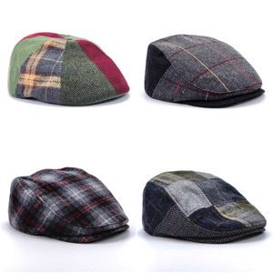 Casquette de lierre personnalisée Italie classique rétro en <span class=keywords><strong>laine</strong></span> de haute qualité casquette <span class=keywords><strong>France</strong></span> béret cowboy Gatsby chapeau angleterre gavroche chapeaux à dessus plat - Product Image 1