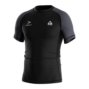 Ensemble 2 pièces de compression MMA pour hommes : Rashguard avec empiècements en mesh + Short de combat respirant pour l'entraînement estival (vente en gros) - Product Image 4