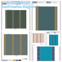 Fabrikverkauf: 100 % Polyester bedruckter Moscheeteppich auf Rolle – Islamisches geometrisches Muster für Masjid-Gebetsteppiche und Moscheeprojekte
