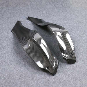 แผงด้านข้างถังเชื้อเพลิงคาร์บอนไฟเบอร์แห้ง100% 3K สำหรับ Kawasaki ZX-10R 2021 + ตัวถังด้านข้าง - Product Image 2