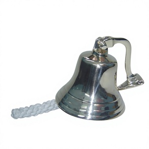 Campana de barco Titanic de tendencia, campana colgante de pared con acabado de níquel alto, suministro de decoración navideña y navideña, campanas de latón en náutico - Product Image 1