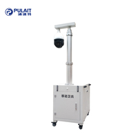 Penjualan langsung pabrik Mobile Solar monitor jaringan Trailer kamera HD surya menara CCTV