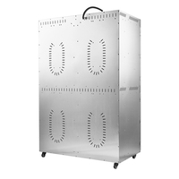 64 Bakjes Commerciële RVS Voedseldehydrator Droogmachine voor Voedselverwerking Mango's Fruit Groenten