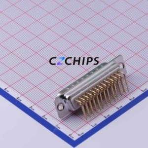 GDM25M-7.2mm90 D-Sub/VGA Connector Bent Lead Through Hole Connector Standard D-Sub Male 25P Right Angle Insert - Product Image 2