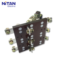 HS11F-600A 3P 600A Interrupteur à couteaux double sens en cuivre industriel, commutateur de transfert manuel pour générateur et alimentation de secours solaire
