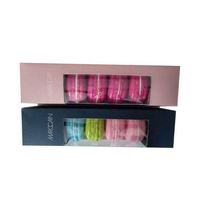 Vente en gros de boîtes à macarons biodégradables personnalisées nouveau style emballage de macarons en carton kraft revêtement UV 4C laminage mat/brillant