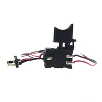 Perceuse électrique intelligente, anti-poussière, avec contrôle de vitesse, interrupteur à bouton-poussoir, DC 7.2-24V, noir, 16A, pratique à utiliser
