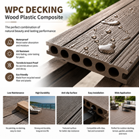 Planches de terrasse en WPC pour extérieur, imperméables, en composite, pour usage commercial et résidentiel