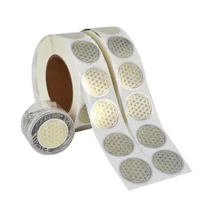 Auto-adhésif argent doré feuille d'aluminium bouteille papier étanchéité autocollant étiquette feuille rouleau impression - Product Image 1