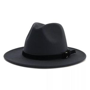 Sombrero Fedora Trilby de Mardi Gras Vintage escocés con correas de cuero negro para fiestas formales o escenas de jazz al aire libre - Product Image 1