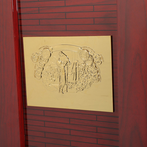 Luxury Handmade American Style MDF Desktop Humidor Custom Logo Wooden Cigar Cabinet <b>Box</b> Polished Lacquer Case Pattern Gift <b>Box</b> - Product Image 5