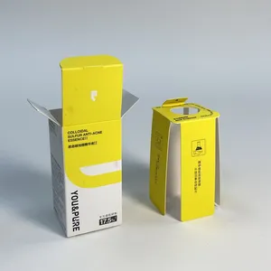 Paket produk kecantikan kustom pribadi kotak kertas minyak Esensial Losion untuk kotak kemasan Perawatan Kulit Serum