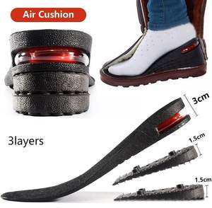<span class=keywords><strong>3</strong></span>-strato di EVA cuscino d'aria <span class=keywords><strong>tacco</strong></span> inserto regolabile invisibile ascensore solette per <span class=keywords><strong>uomo</strong></span> e donna altezza aumento <span class=keywords><strong>scarpe</strong></span> - Product Image 2