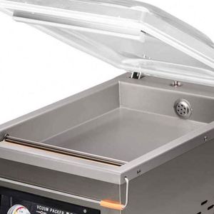 เครื่องซีลสูญญากาศแบบตั้งโต๊ะขนาดเล็ก สแตนเลส รุ่น DZ-260A สำหรับบรรจุภัณฑ์จากโรงงาน เหมาะสำหรับเนื้อวัว ปลา อาหารทะเล และผัก - Product Image 3