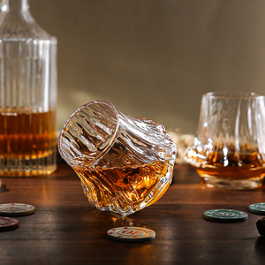 Verre à whisky japonais transparent en cristal pour café, jus, lait, petit-déjeuner - Product Image 3