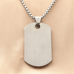 Yunnique Collier avec pendentif en acier inoxydable pour homme, design géométrique rétro 190177 - Product Image 2