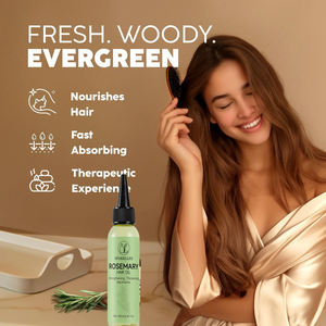 Huile de Croissance pour Cheveux Réparatrice Traitement Sérum pour le Cuir Chevelu à Base de Romarin Bio, Riz, Biotine, Argan et Caféine Naturelle sous Marque Privée - Product Image 3