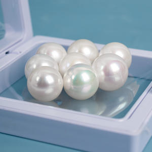 Tự nhiên trắng 10-11mm AAAA Vòng nước ngọt lỏng ngọc trai kích thước lớn cặp cho DIY Bông tai đồ trang sức làm - Product Image 2