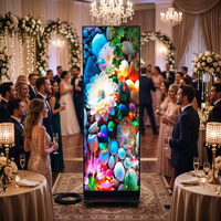 Écran LED pliable P2.5 pour intérieur, écran LED pliable sur pied, affiches LED P2.5
