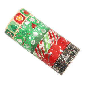 Ruban Washi de Noël 5m, autocollants décoratifs en papier pour journal, décoration de fêtes, motif étoile - Product Image 2