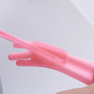 Gants de massage pour animaux de compagnie en silicone, 35x15cm, imperméables, anti-rayures, pour chiens et chats, Because Of Love - Product Image 4