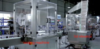 Chaîne de production automatique double tête pour le bouchage à vis et l'étiquetage de bouteilles en plastique – Offre Spéciale