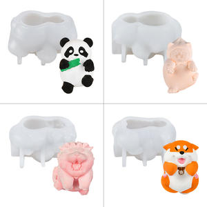 Molde de cubitos de hielo de Panda colgante silicona DIY 3D Panda café leche té fabricante de cubitos de hielo molde fácil liberación fabricante de cubitos de hielo - Product Image 4