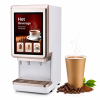 Distributeur de boissons chaudes instantanées à écran tactile 3 saveurs, machine à boissons chaudes, prise en charge du logo personnalisé