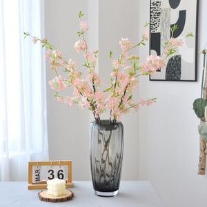 Bouquet de fleurs artificielles Yoshinobu, fleurs en soie blanches pour mariage et décorations de maison - Product Image 3