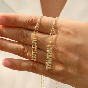Collana con ciondoli in ottone <span class=keywords><strong>per</strong></span> <span class=keywords><strong>mamma</strong></span> ciondolo collana a catena <span class=keywords><strong>per</strong></span> clavicola <span class=keywords><strong>gioielli</strong></span> <span class=keywords><strong>per</strong></span> la <span class=keywords><strong>festa</strong></span> <span class=keywords><strong>della</strong></span> <span class=keywords><strong>mamma</strong></span> - Product Image 3