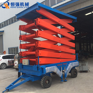 แพลตฟอร์มยกแบบกรรไกรเคลื่อนที่ Hengqiang 15 เมตร 3 ตัน ระบบไฟฟ้าไฮดรอลิก สำหรับงานก่อสร้าง พร้อมโครงสร้างเสริมความแข็งแรง - Product Image 2