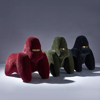 Fauteuil de loisirs pour enfants Gorilla en velours chenille + coton modelé, un siège, style italien minimaliste, multi-usages, livraison rapide en 24h, canapé