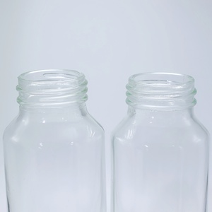 Bouteille en verre Voss pour boissons 250ml 300ml 350ml 375ml 400ml 500ml 750ml 800ml Transparente avec bouchon à vis pour eau, jus, lait, café, thé - Product Image 4