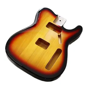 プロジェクトキットエレキギターボディ未完成高品質ギターピックホワイトボディギターアッシュチブソンブルファイターesp ltdウルフ