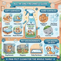 Spray Eliminador de Olores Naturales para Mascotas al por Mayor, Limpiador Profesional de Orina de Perro con >99.9% de Antibacterianos, Fábrica de Marca Privada
